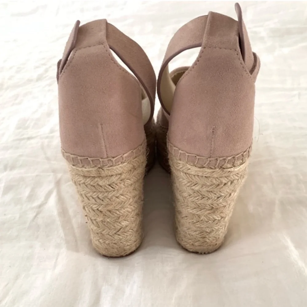 Marc Fisher Adalyn Platform Wedge blush size 10